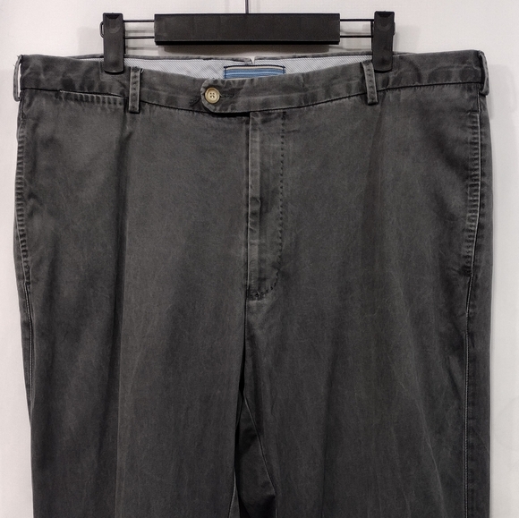Vintage Peter Millar Pima Cotton Pants Mens 36 Gray Casual Comfy Retro 90s Y2K - Picture 2 of 7